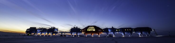 The last of the sun for a a hundred days as Halley VI enters winter and 24hr darkness