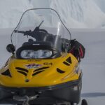 Polar Field Guide checking sea-ice thickness to ensure safe operations ahead of the ship arrival at the Brunt Ice Shelf